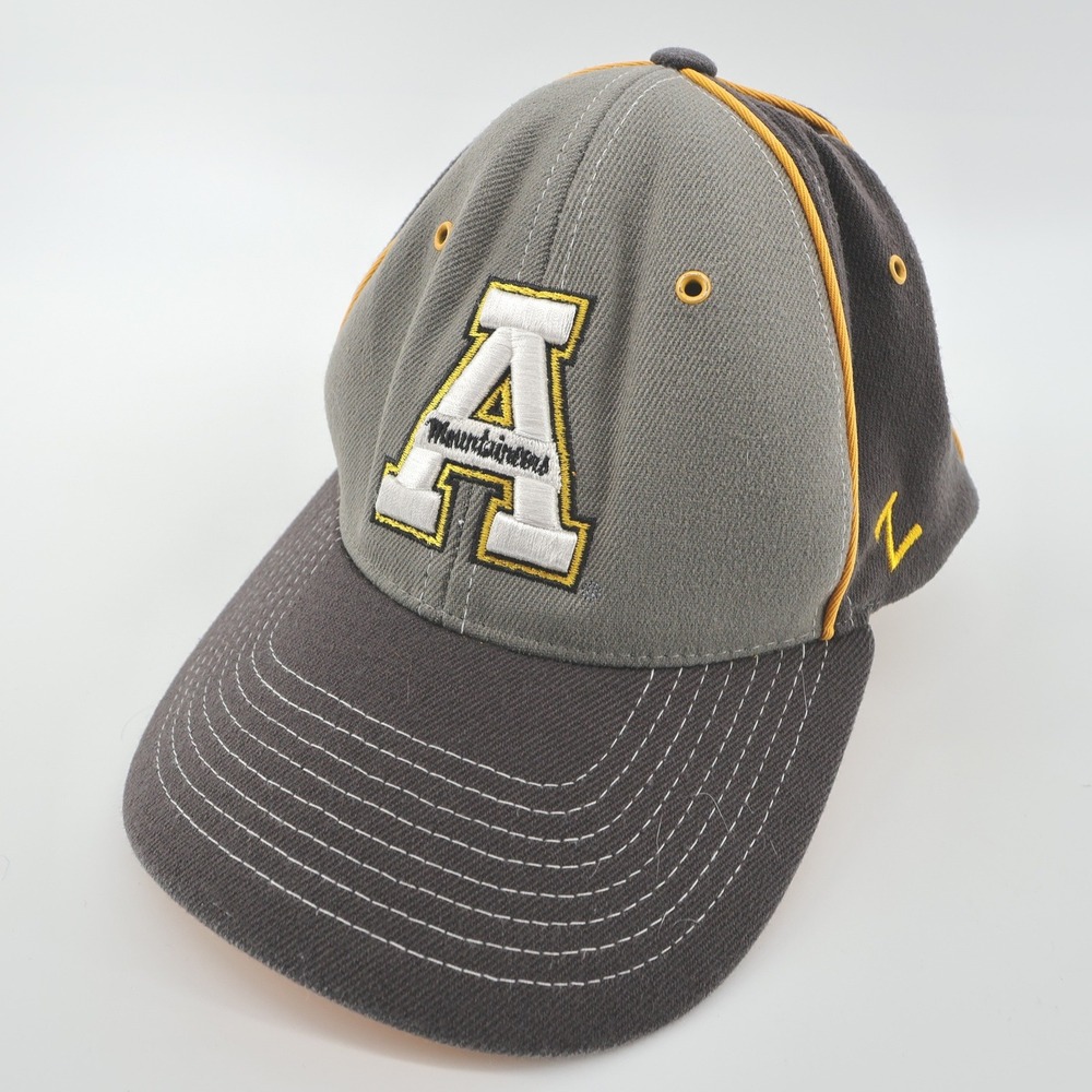 Appalachian State Mountaineers Zephyr Baseball Cap Gray Yellow Zephyrfit‎ Small